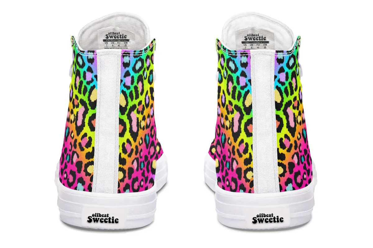 Rainbow Leopard High Tops