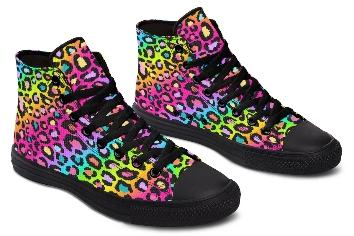 Rainbow Leopard High Tops