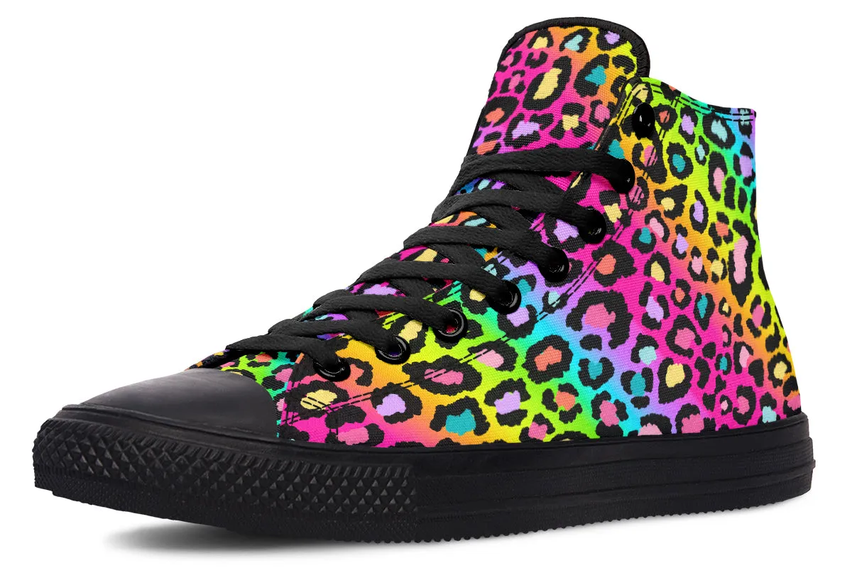 Rainbow Leopard High Tops