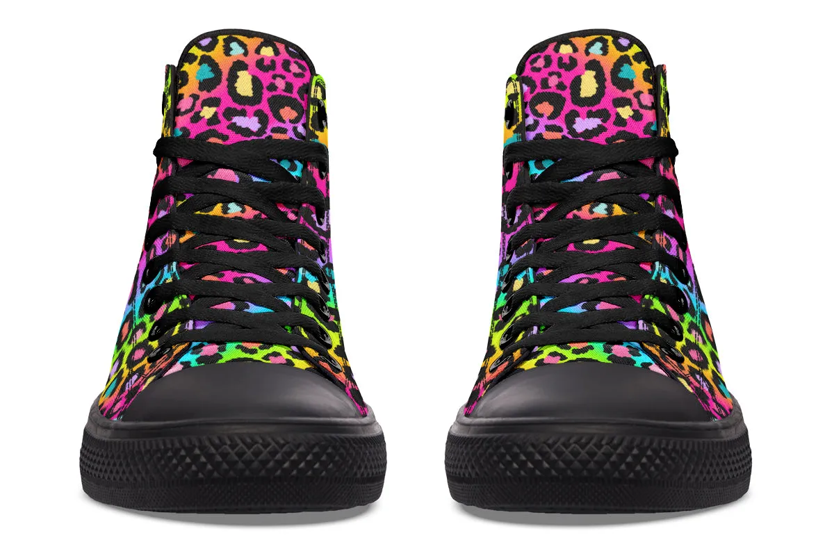 Rainbow Leopard High Tops