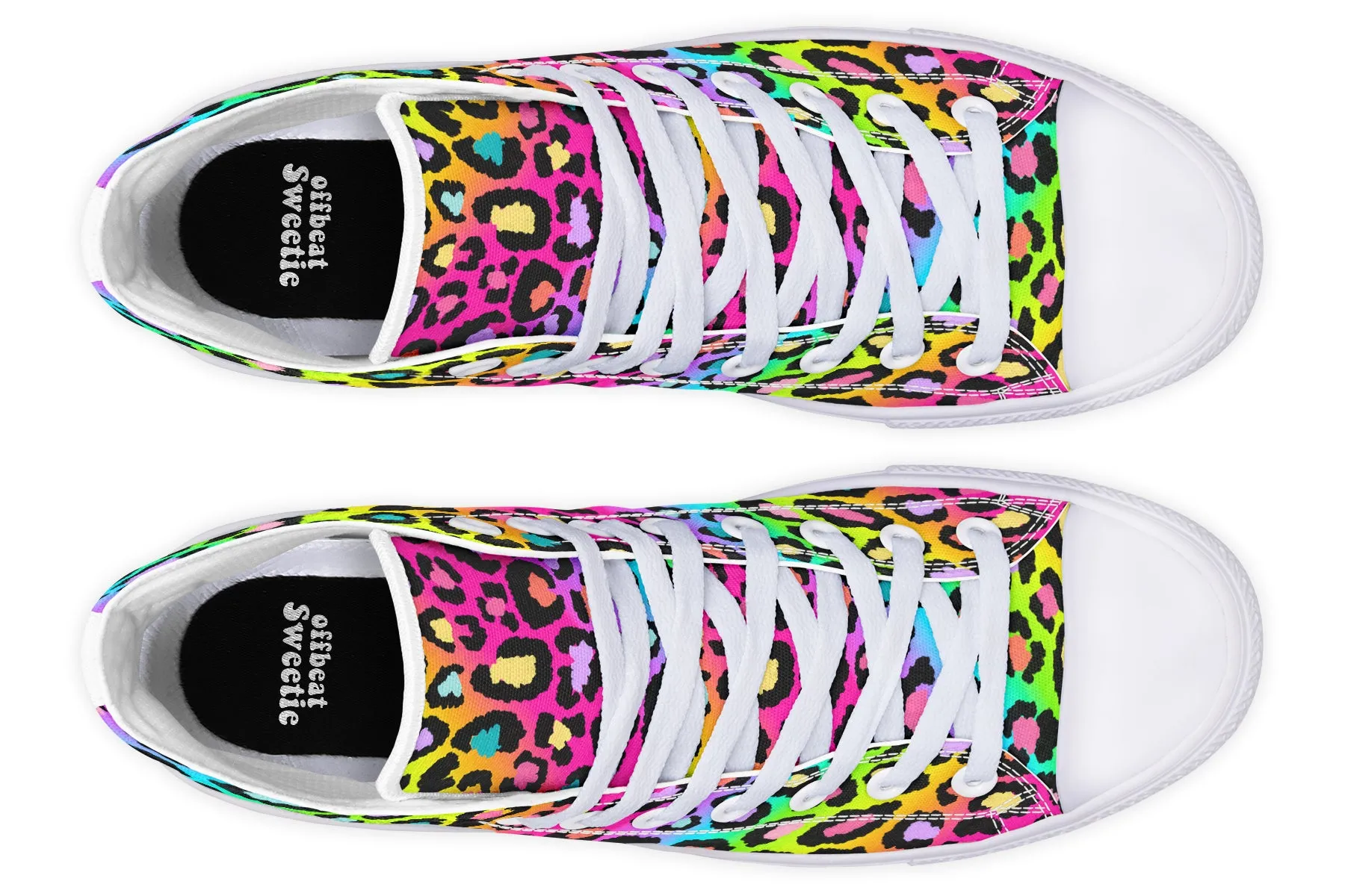 Rainbow Leopard High Tops