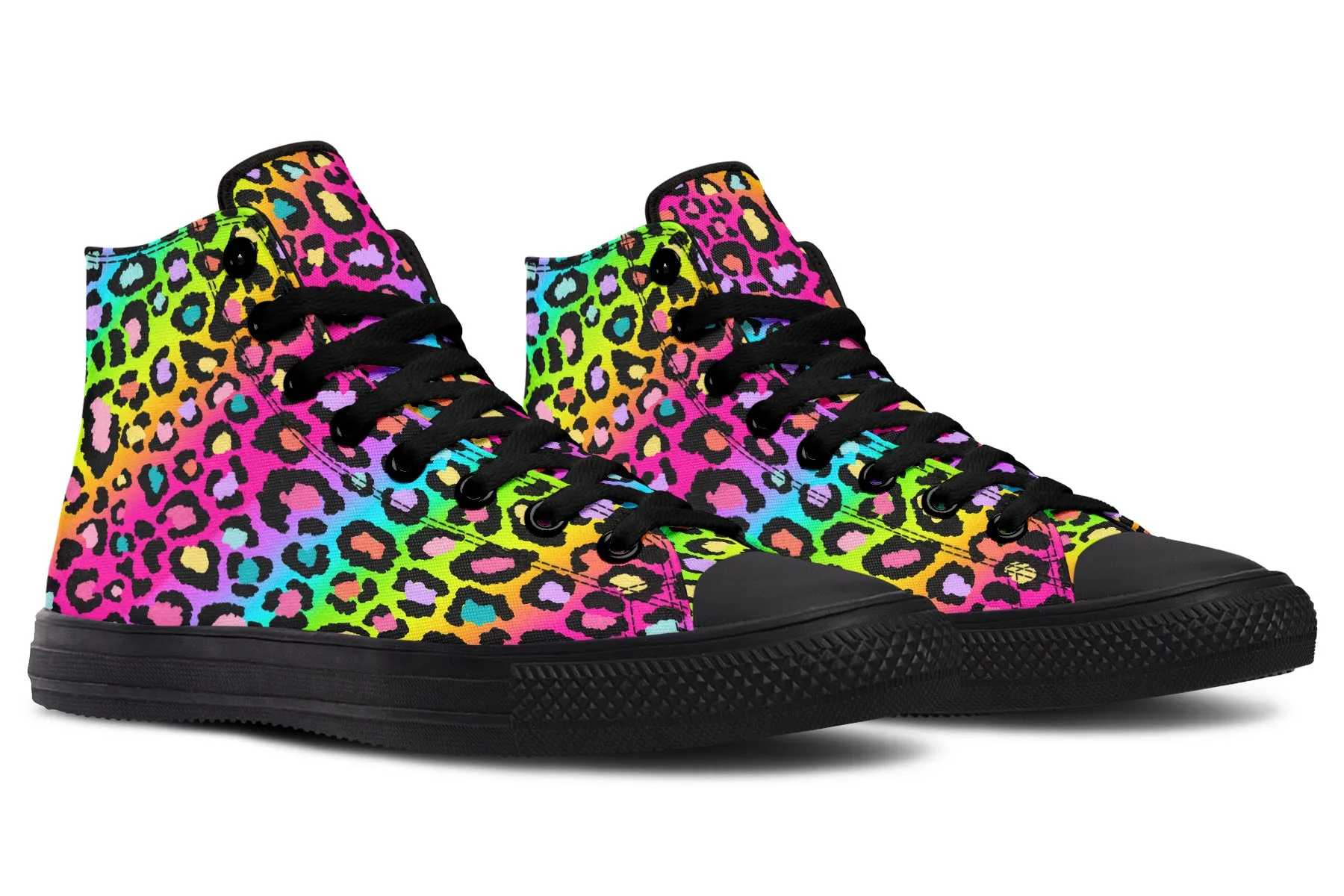 Rainbow Leopard High Tops