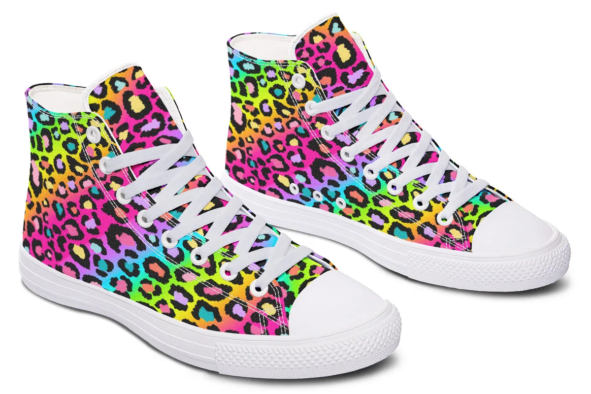 Rainbow Leopard High Tops