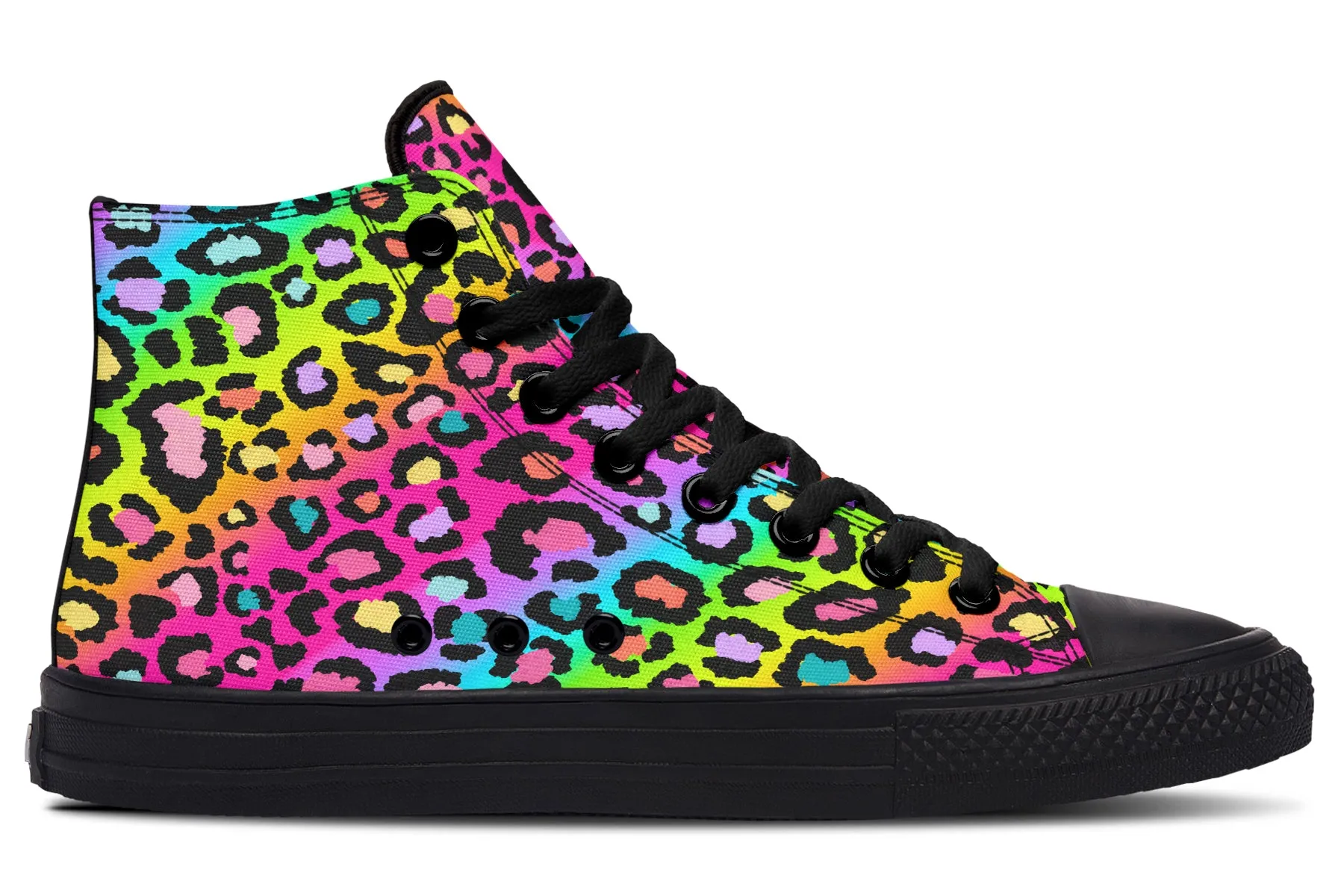 Rainbow Leopard High Tops