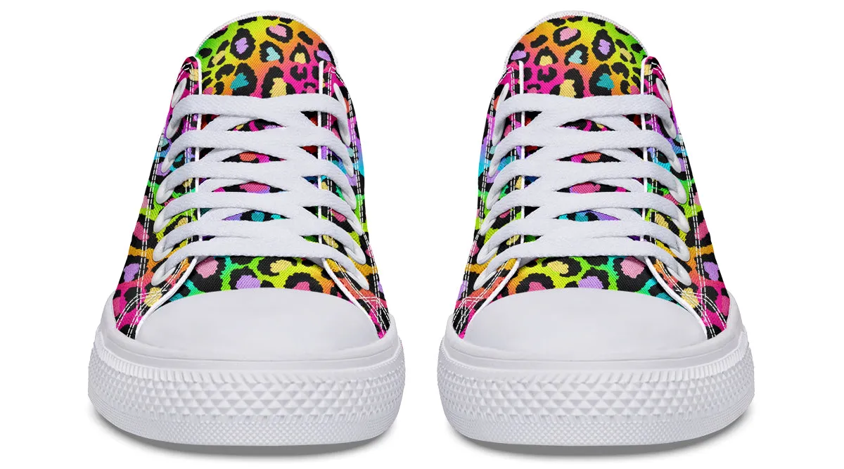 Rainbow Leopard Low Tops