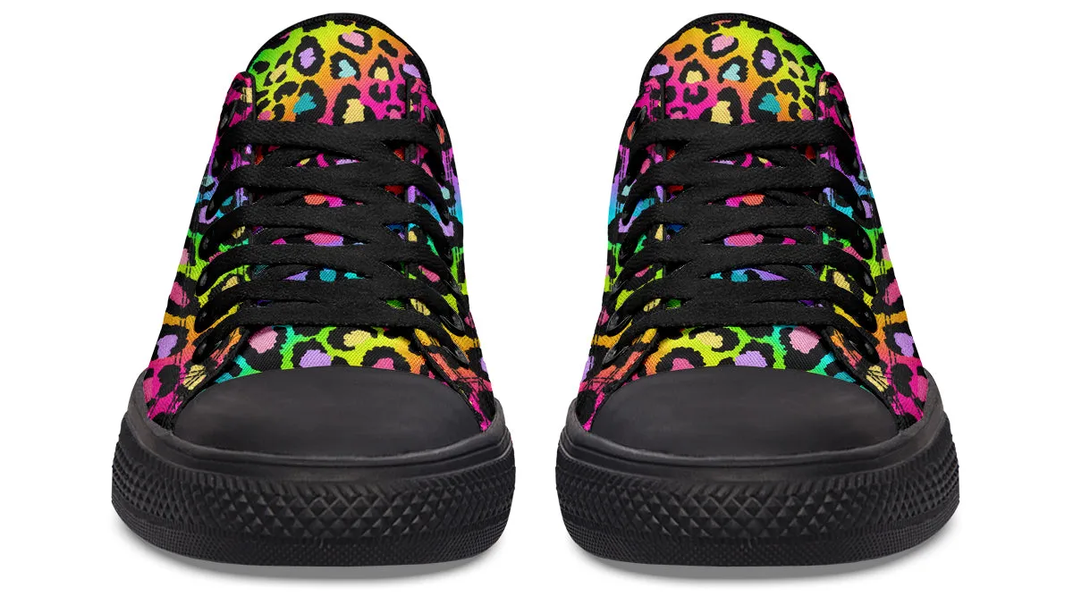 Rainbow Leopard Low Tops