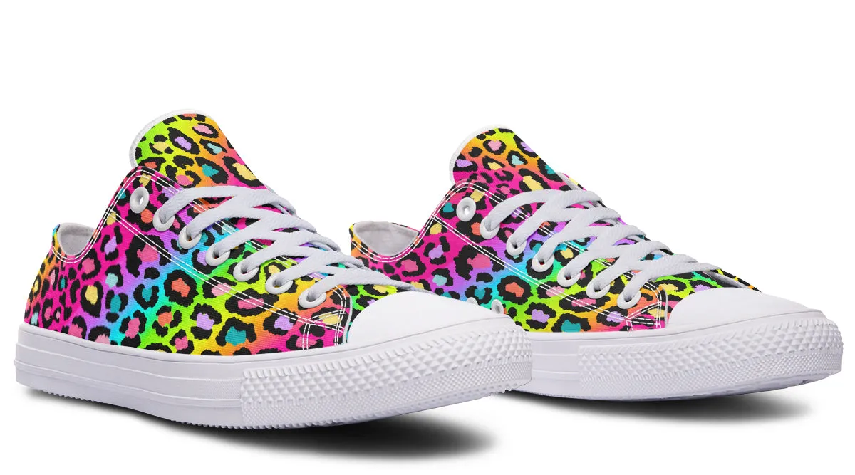 Rainbow Leopard Low Tops