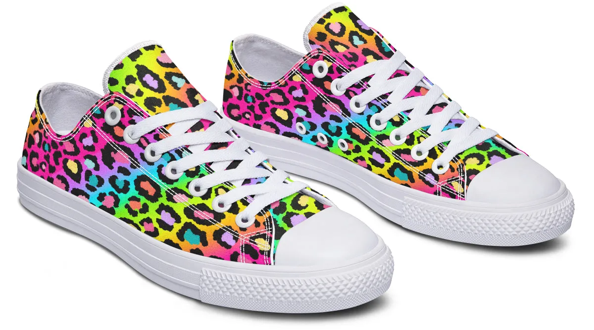 Rainbow Leopard Low Tops