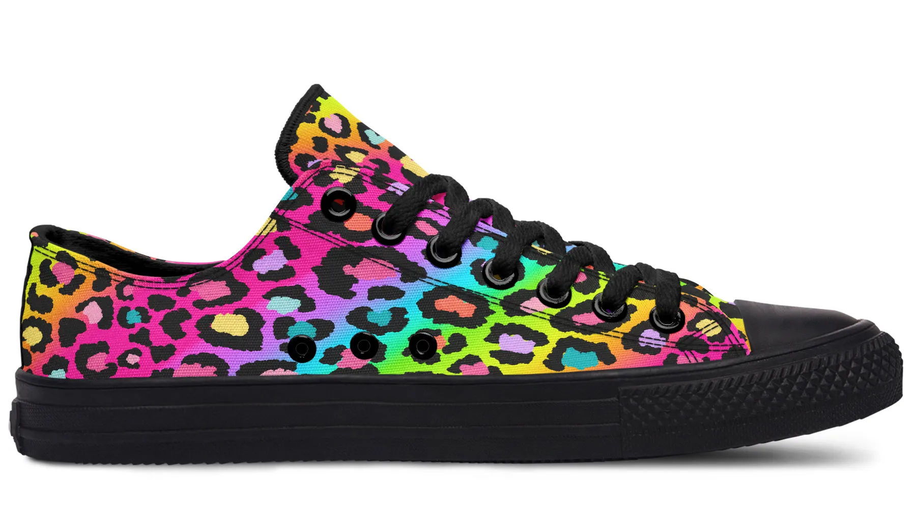 Rainbow Leopard Low Tops