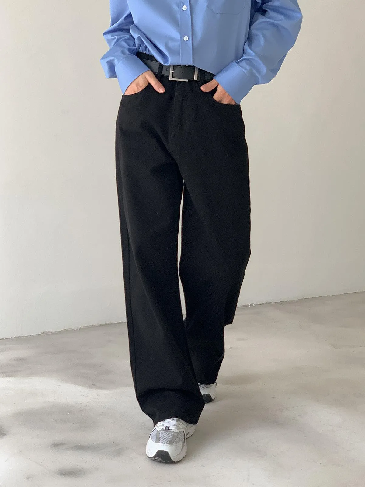 Relaxed Fit Straight-leg Trousers