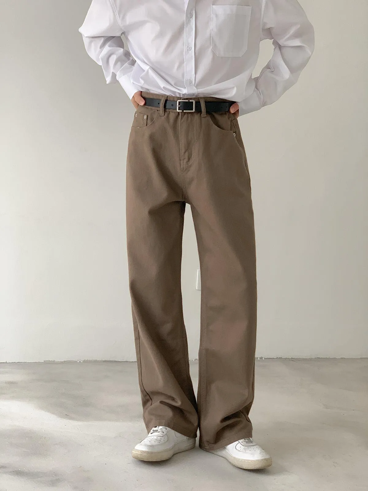 Relaxed Fit Straight-leg Trousers