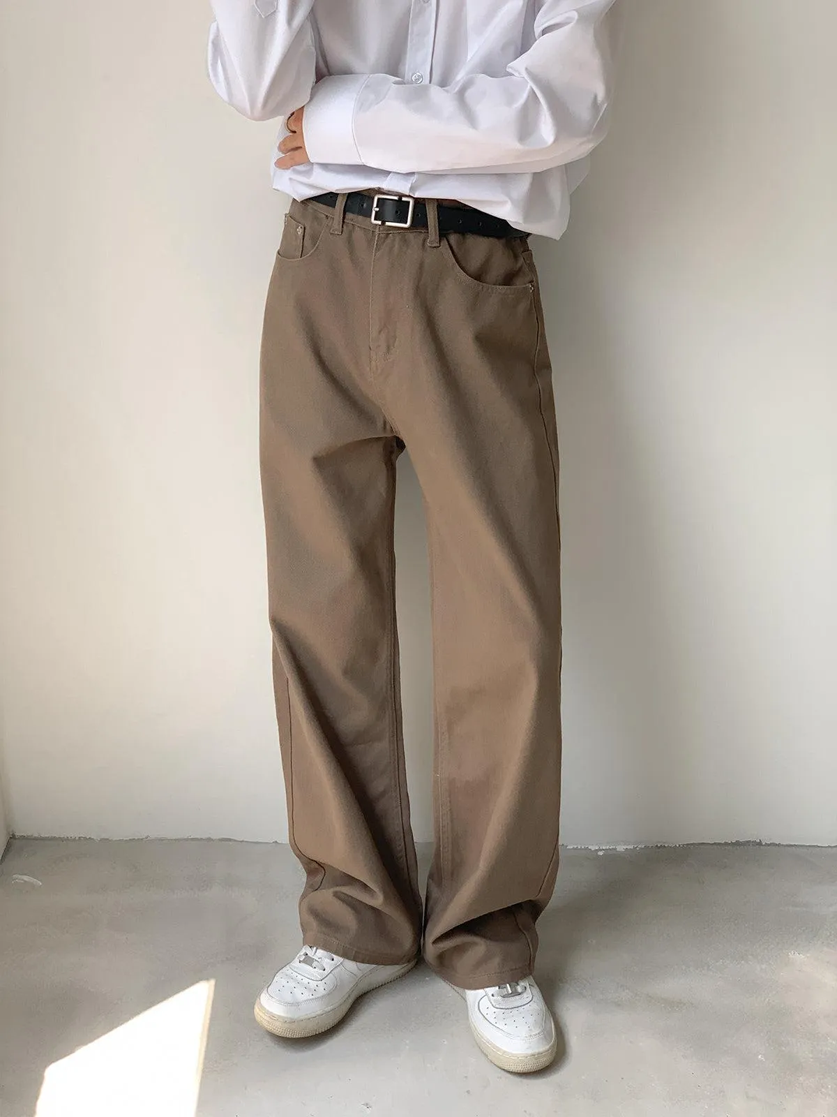 Relaxed Fit Straight-leg Trousers