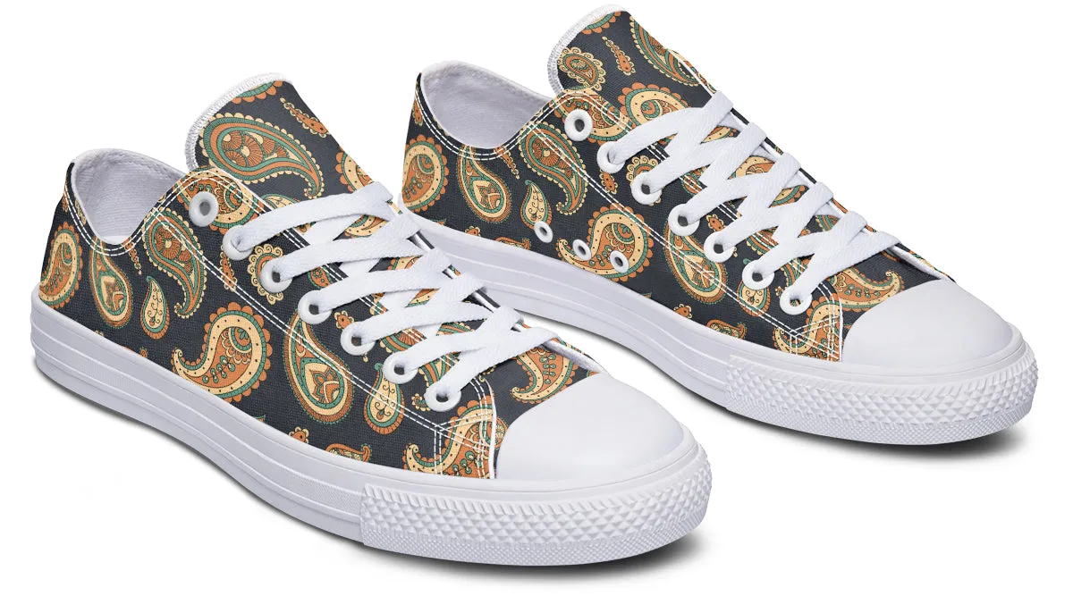 Retro Paisley Low Tops