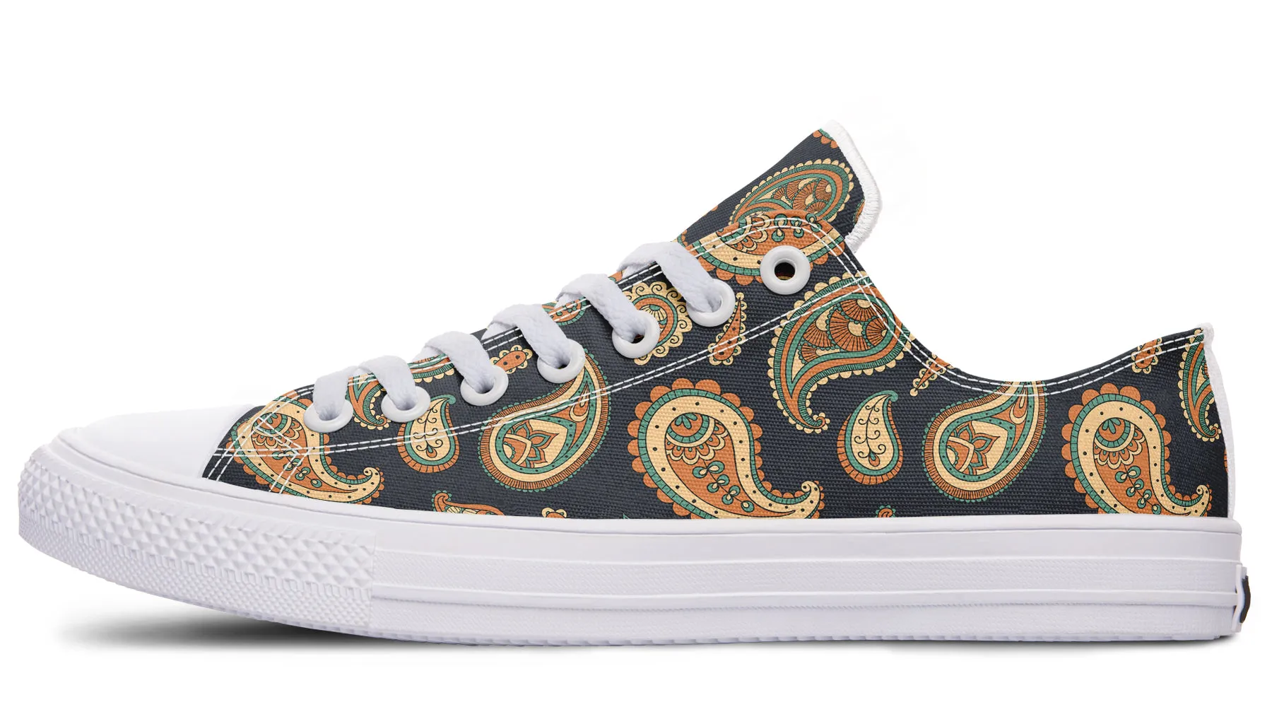 Retro Paisley Low Tops