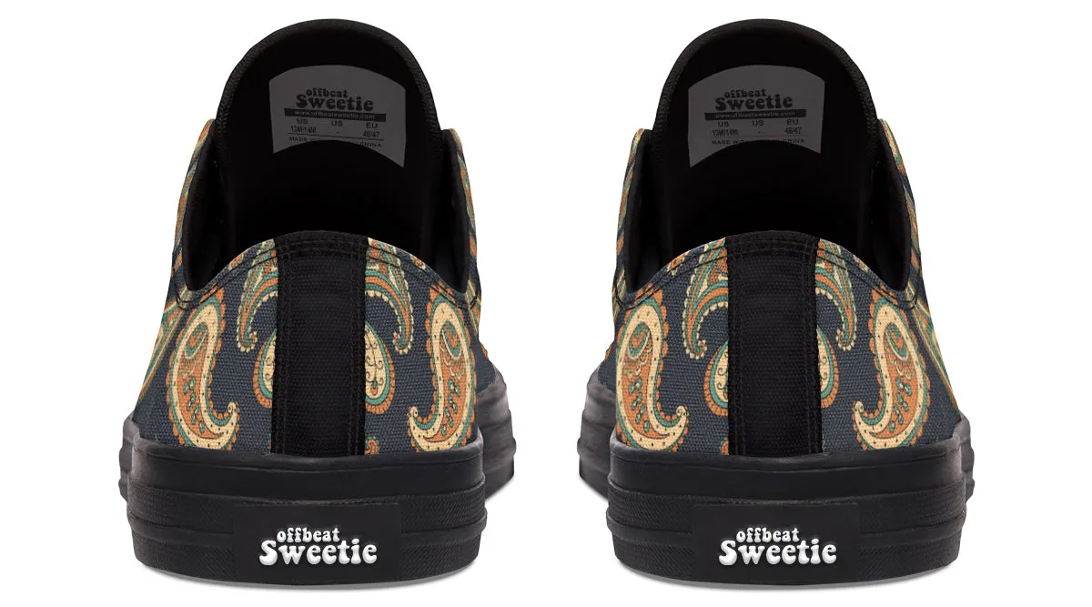 Retro Paisley Low Tops