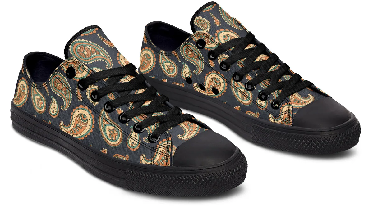 Retro Paisley Low Tops