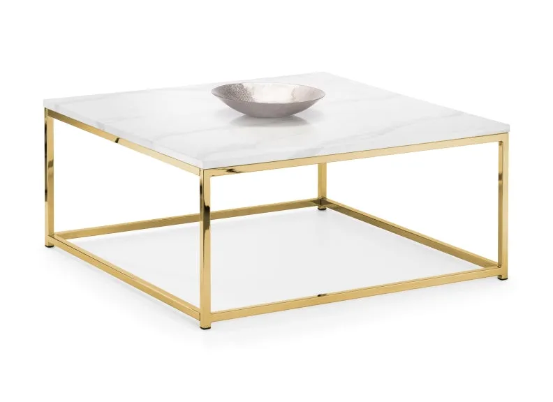 Scala White & Gold Coffee Table