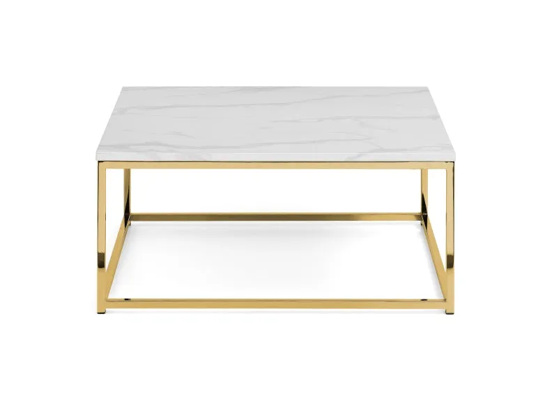 Scala White & Gold Coffee Table