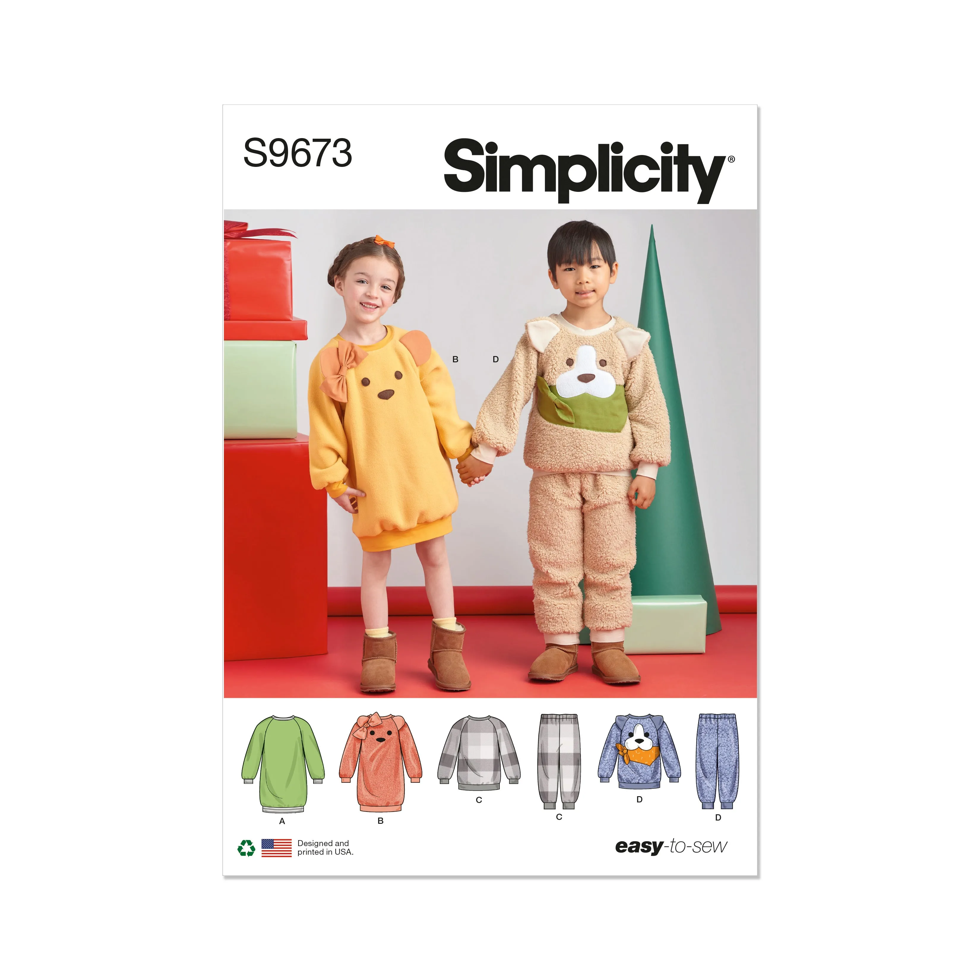 Simplicity pattern 9673 Lounge Dress, Top and Pants