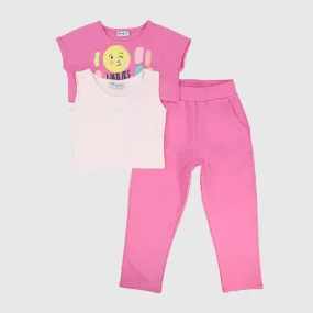 Smiley Face 3-Piece Outfit Set