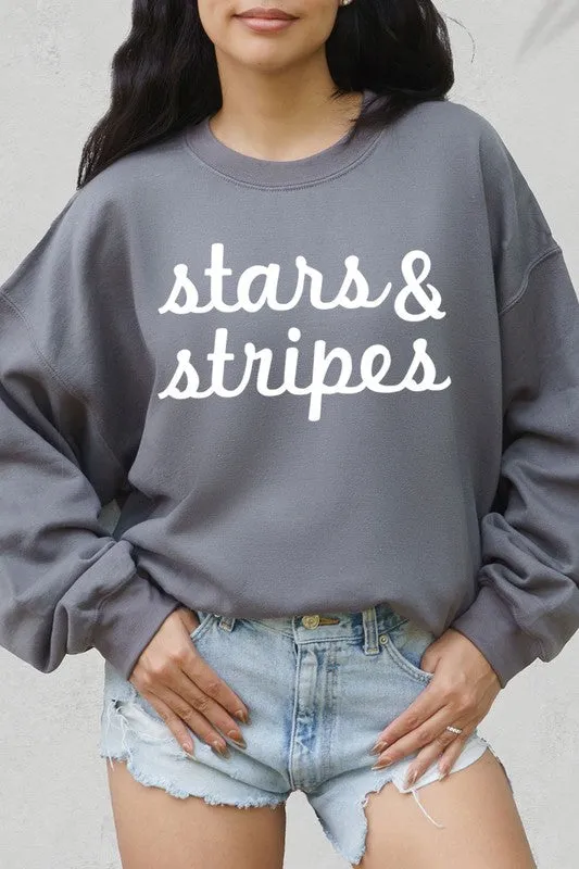 Stars & Stripes Graphic Fleece Sweatshirts