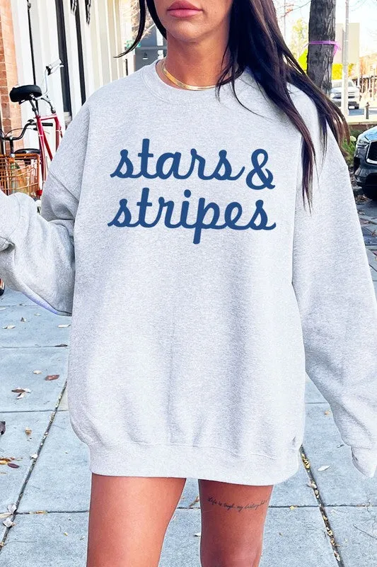 Stars & Stripes Graphic Fleece Sweatshirts