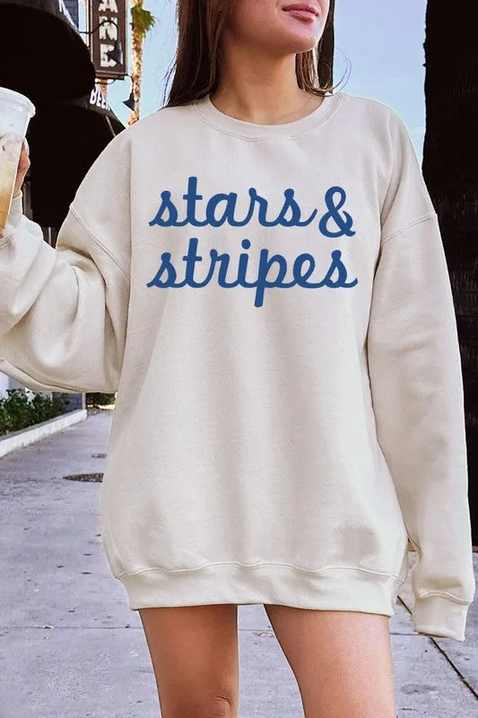 Stars & Stripes Graphic Fleece Sweatshirts