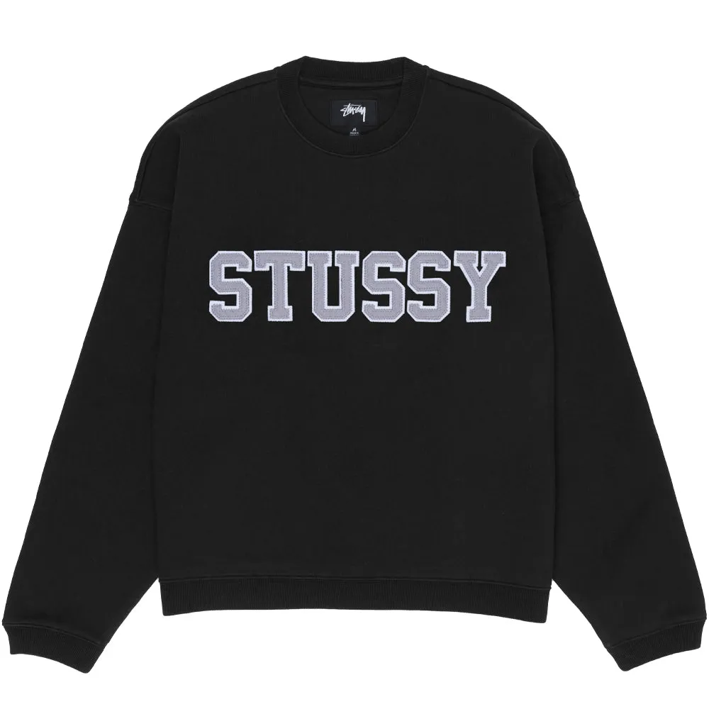 STÜSSY RELAXED OVERSIZED CREW // BLACK