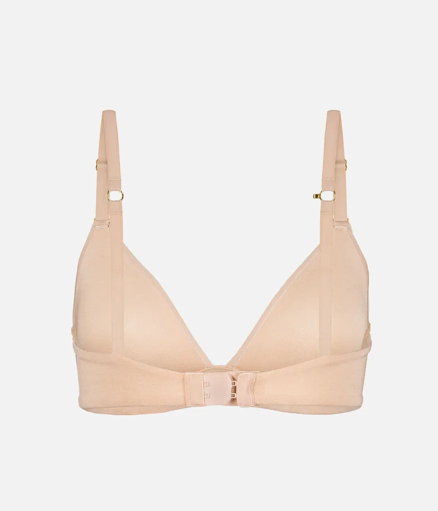 The All-Day Plunge No-Wire Bra: Toasted Almond