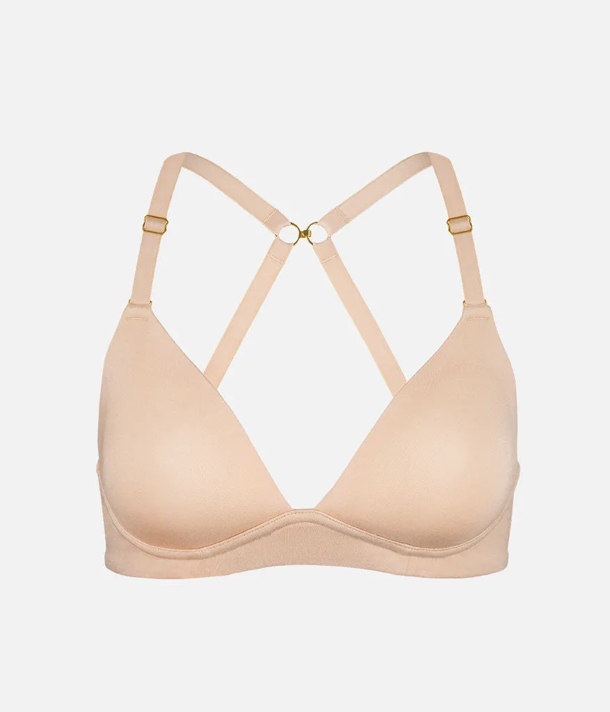 The All-Day Plunge No-Wire Bra: Toasted Almond