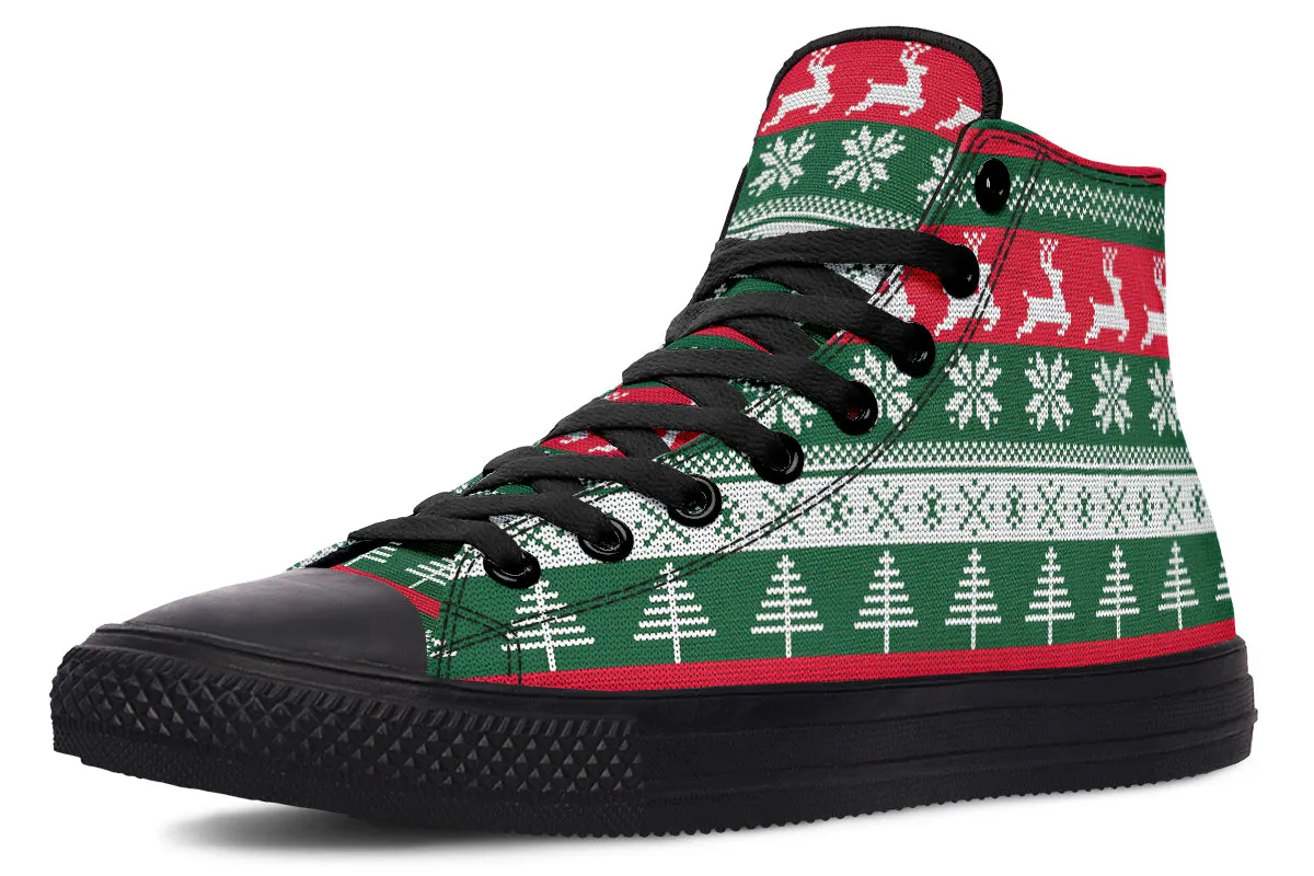 Ugly Christmas High Tops