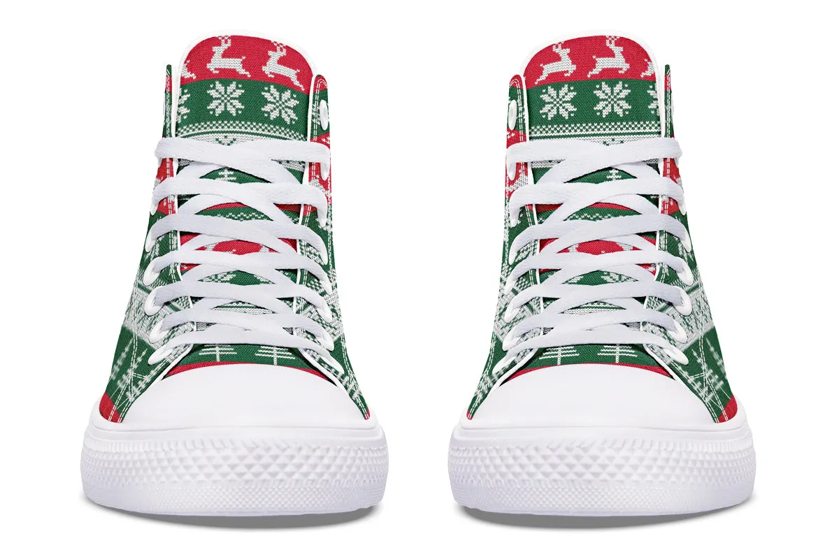 Ugly Christmas High Tops