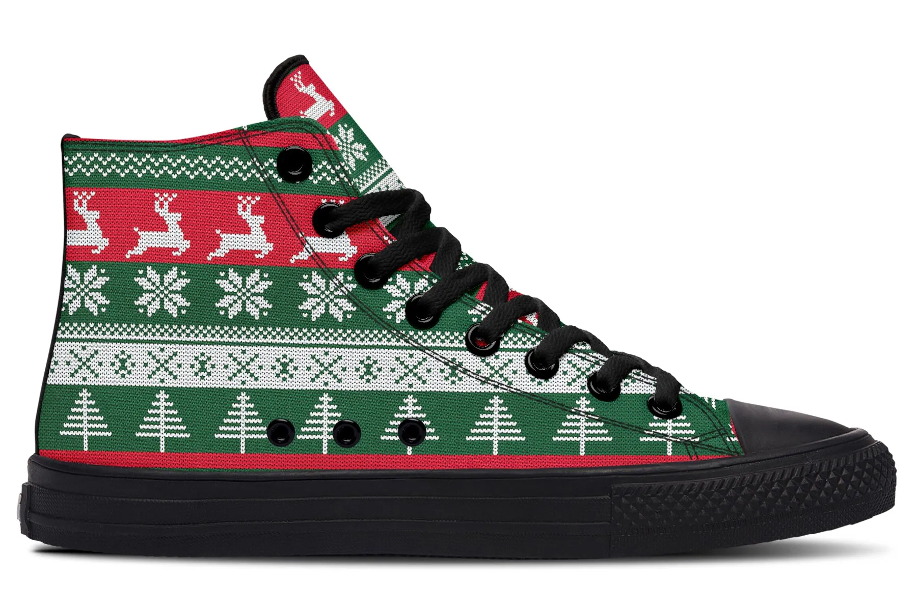 Ugly Christmas High Tops