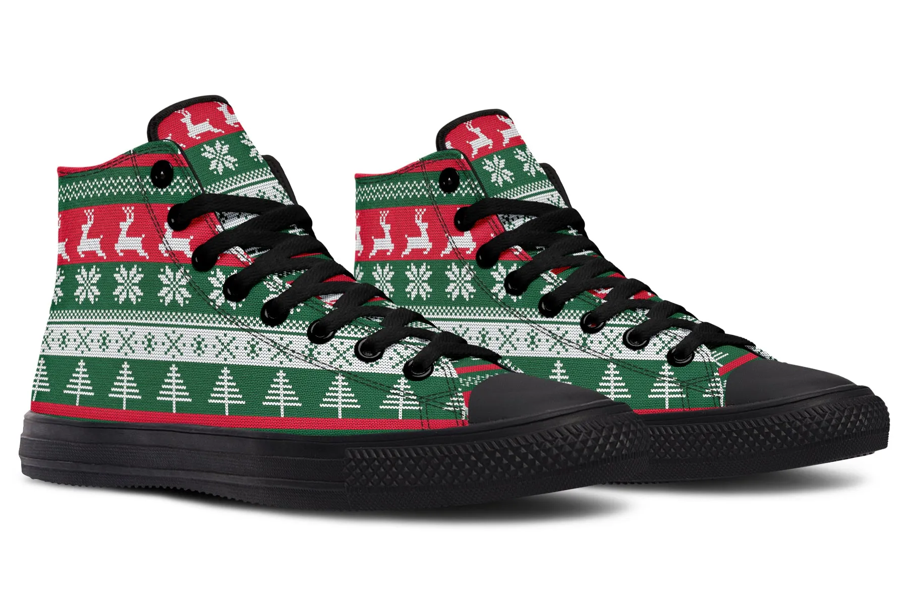 Ugly Christmas High Tops