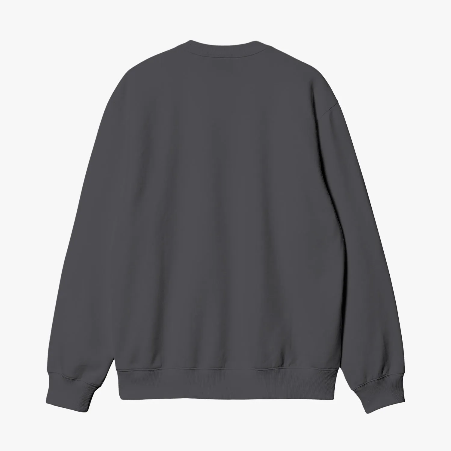 Unisex Garment-Dyed Deep Gray Sweatshirt