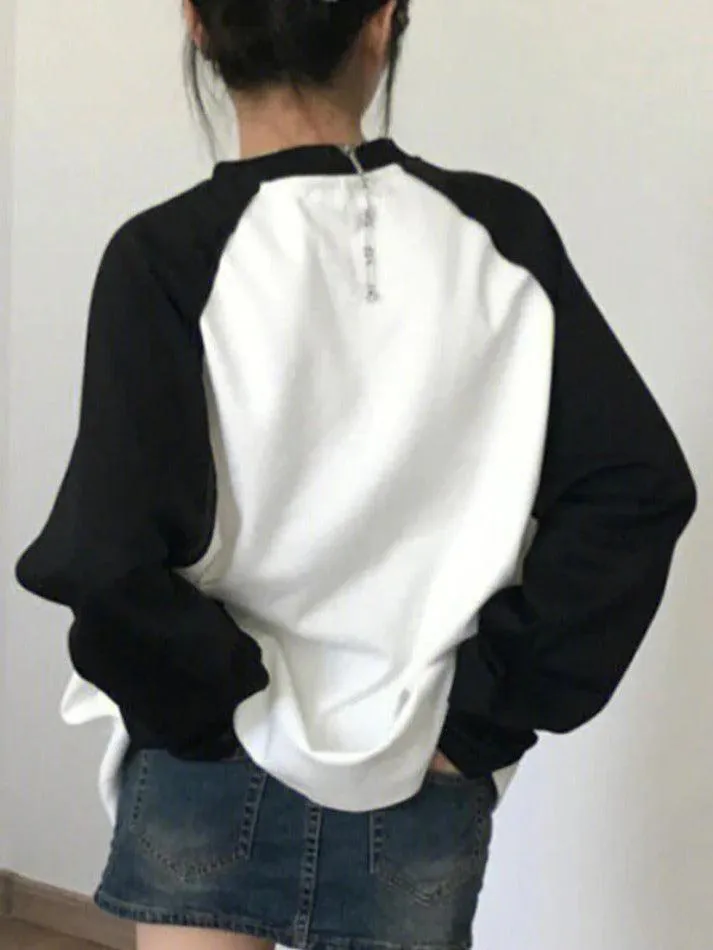 Versatile Raglan Oversized Long Sleeve Tee