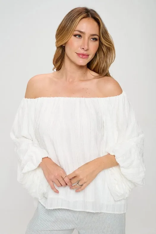 Versatile Sheer Heavy Boat Neck Top