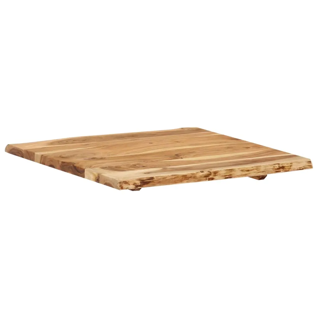 vidaXL Table Top Solid Acacia Wood 58x(50-60)x2.5 cm