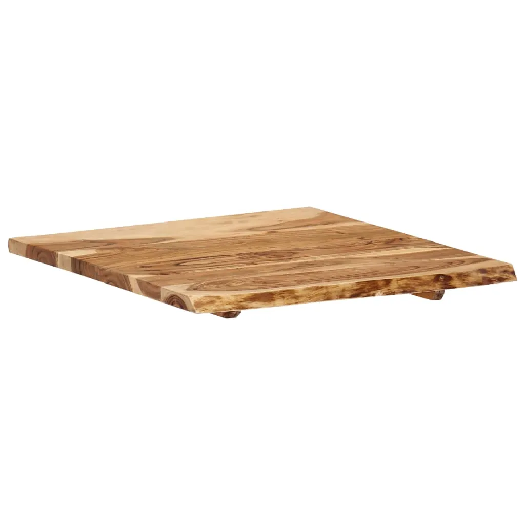 vidaXL Table Top Solid Acacia Wood 58x(50-60)x2.5 cm